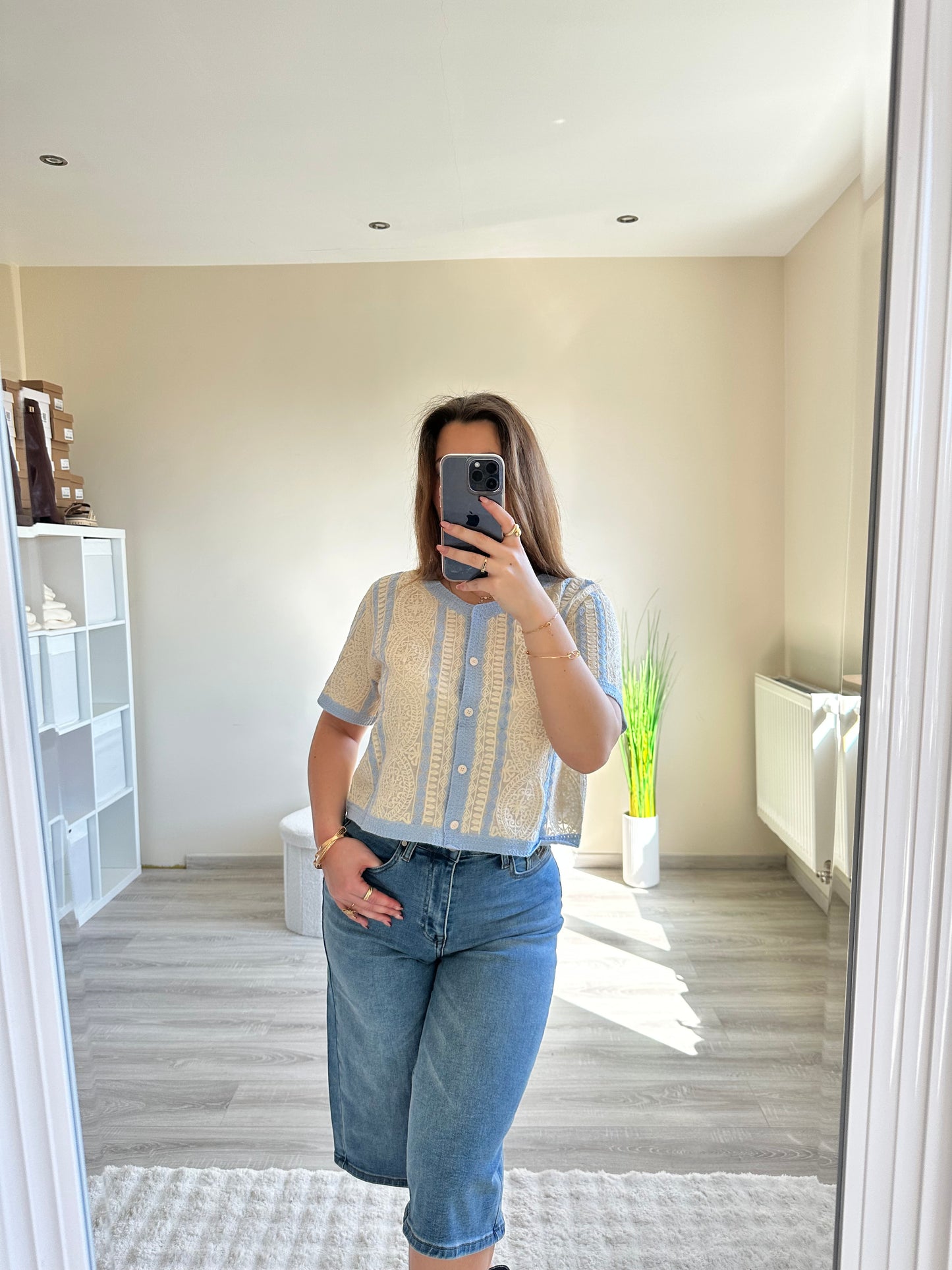 Blouse Flora bleu