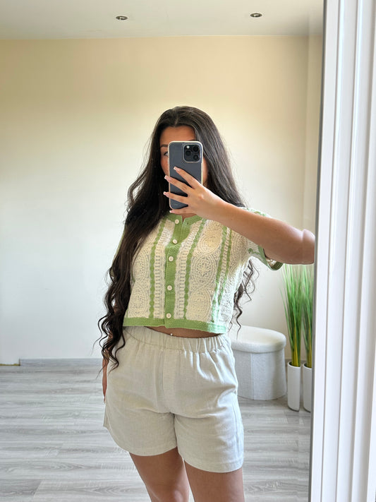Blouse Flora verte