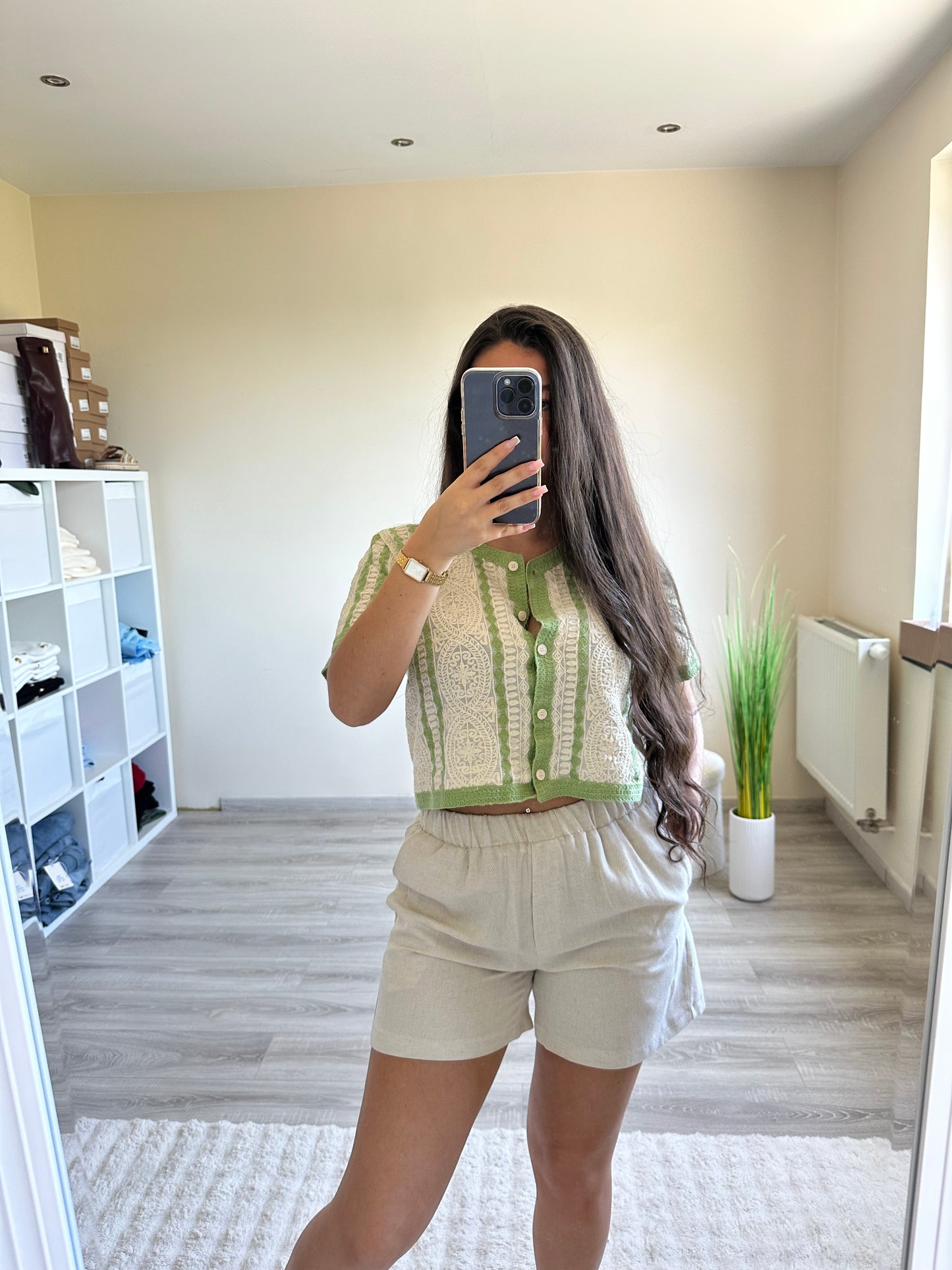 Blouse Flora verte